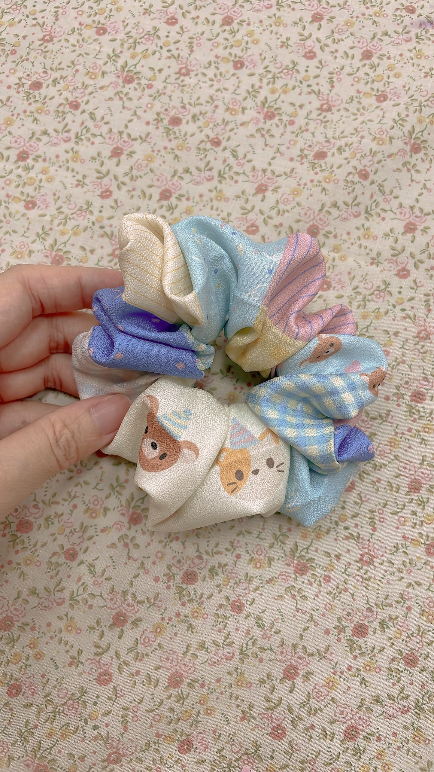 Fabric Patches Scrunchies