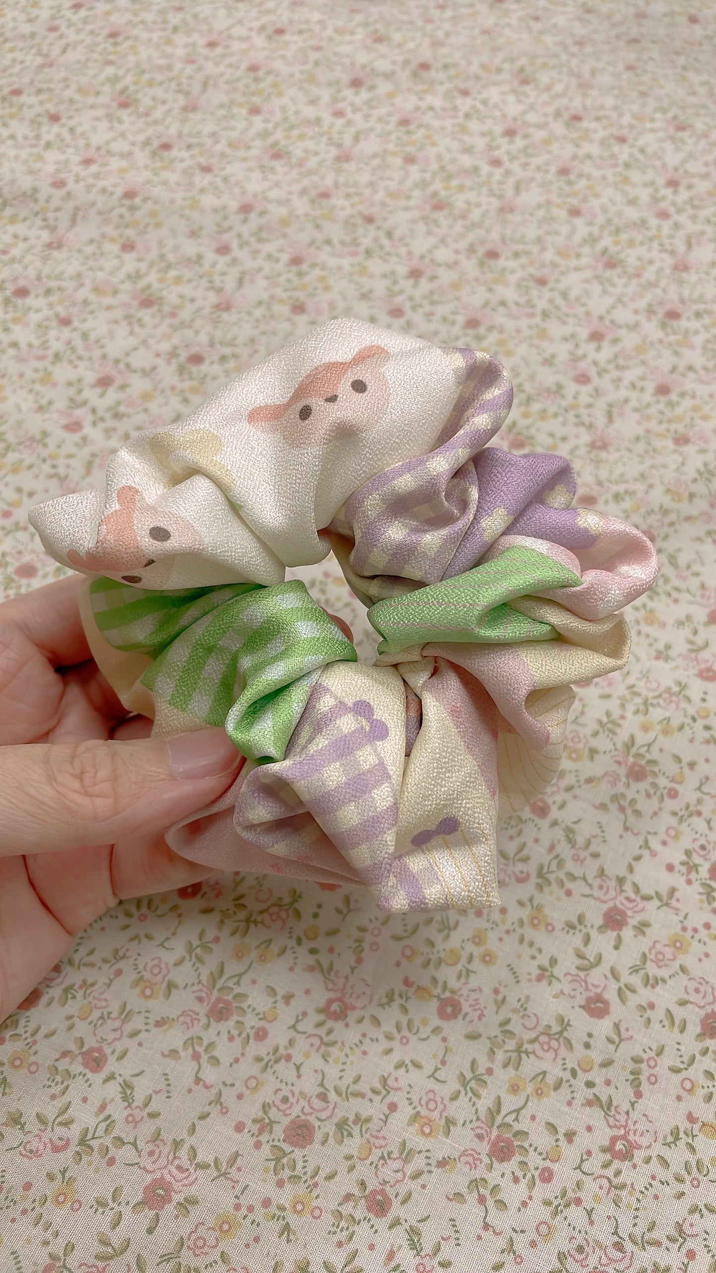 Fabric Patches Scrunchies