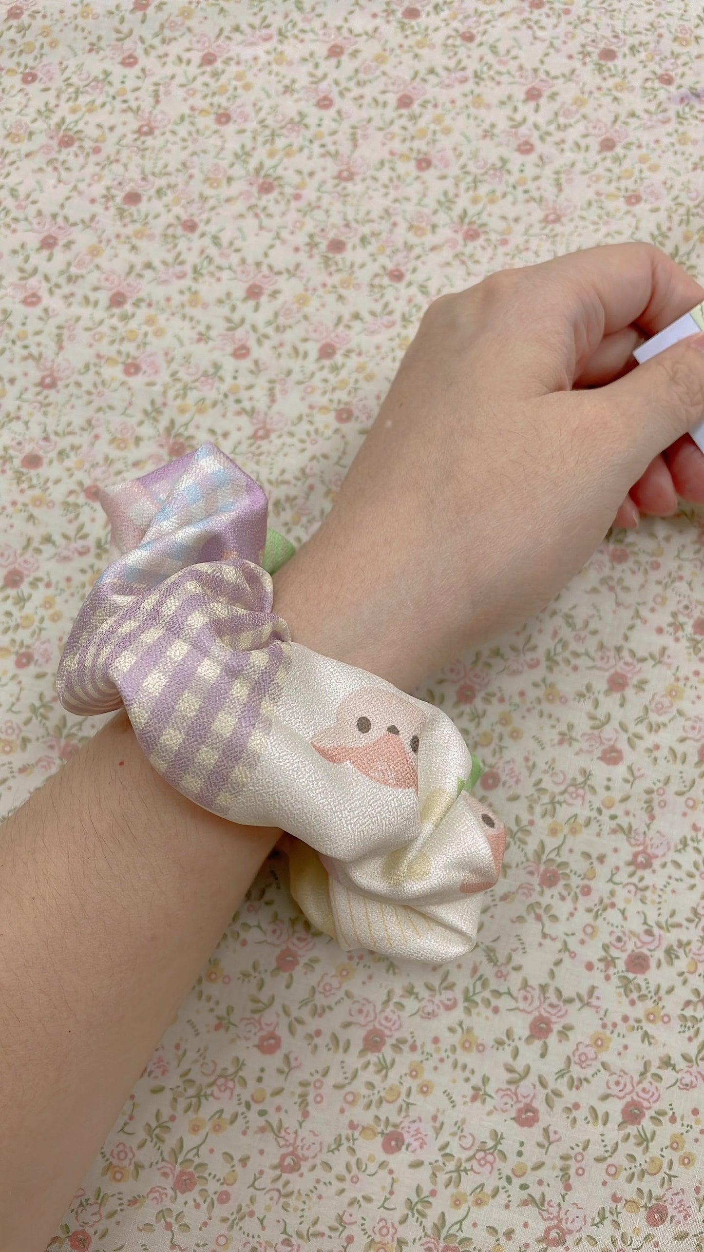 Fabric Patches Scrunchies