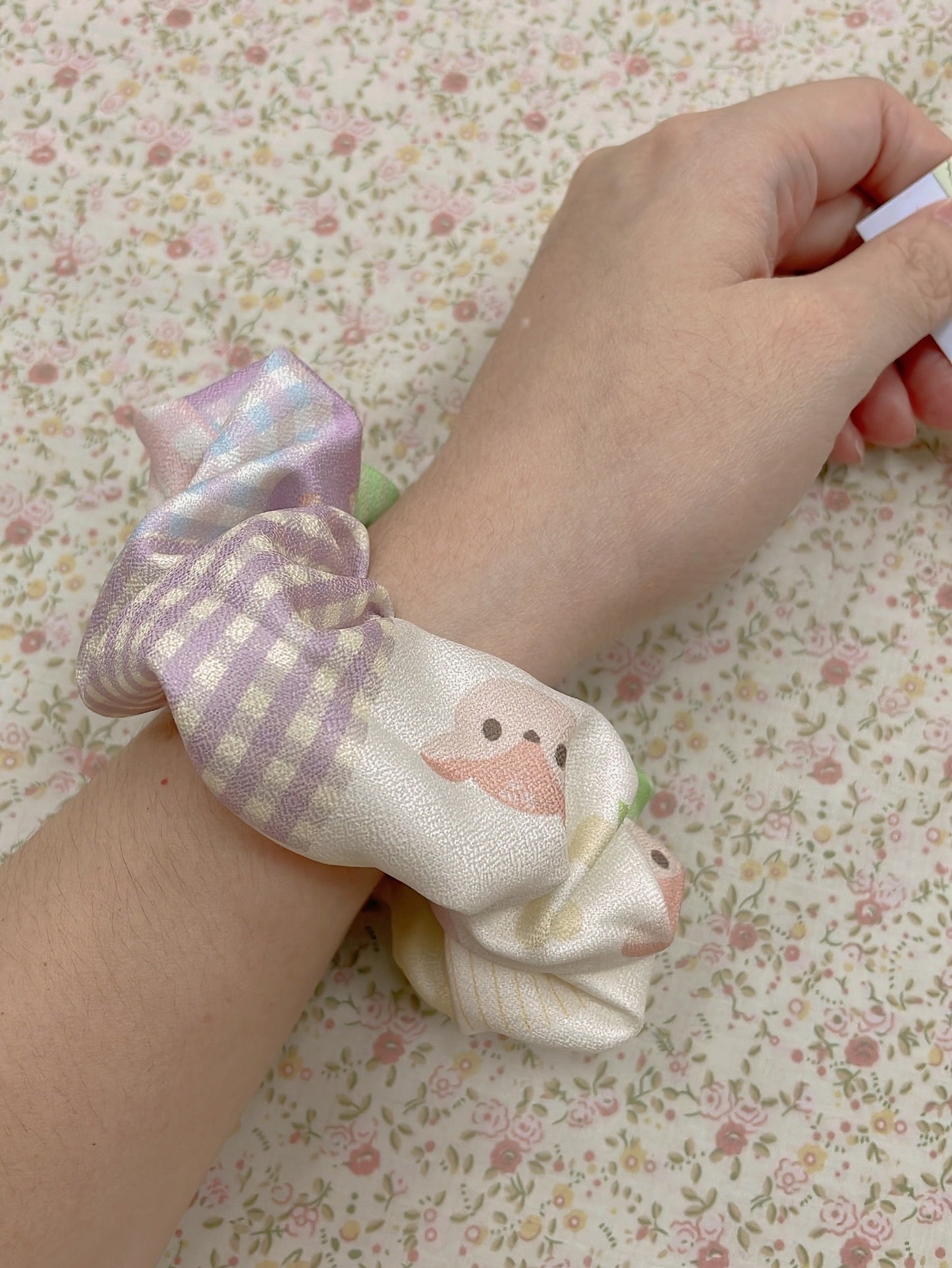 Fabric Patches Scrunchies