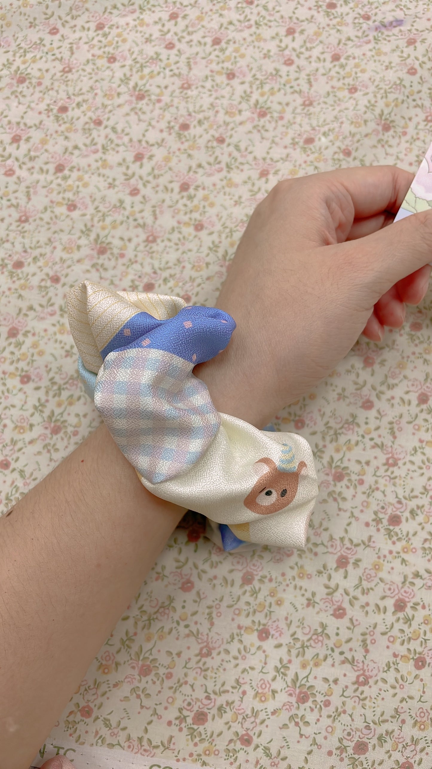 Fabric Patches Scrunchies