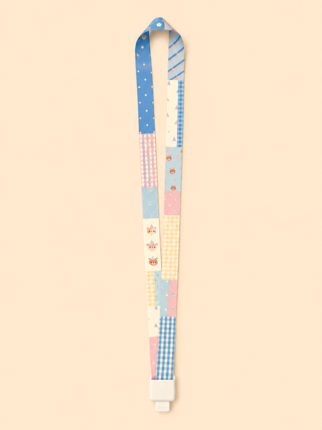 Happy Parade Blue Lanyard