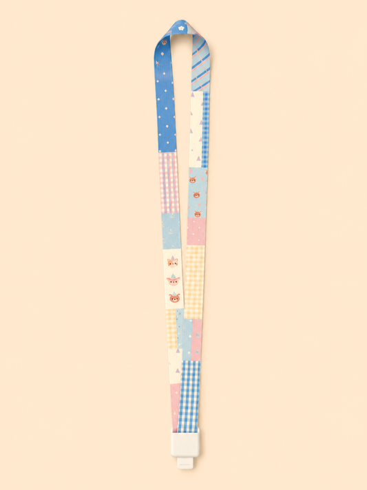 Happy Parade Blue Lanyard