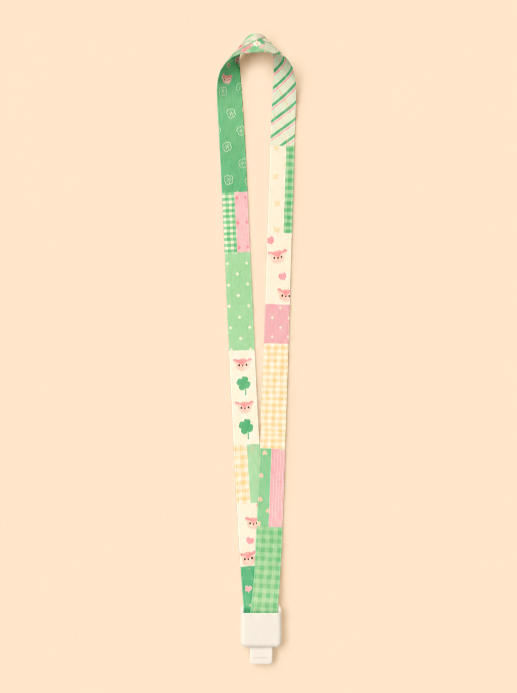 Lucky Clover Green Lanyard