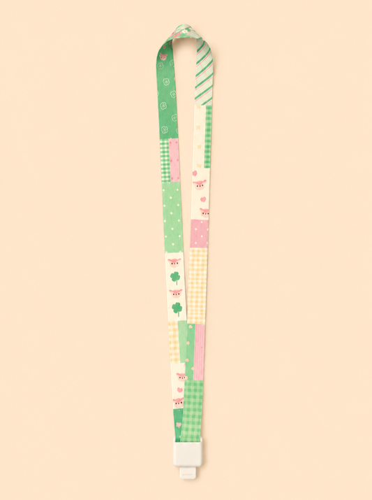 Lucky Clover Green Lanyard