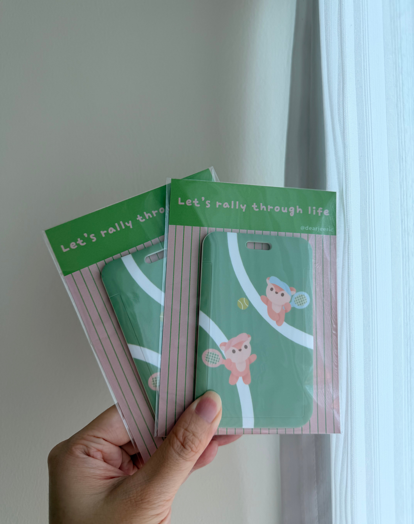 Let's Rally Through Life Card Holder